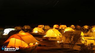 نمای چادرهای اکوکمپ منطقه نمونه گردشگری متین آباد - نطنز